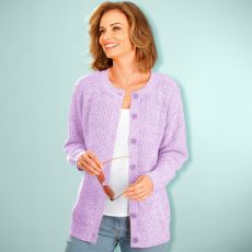 Cardigan en maille anglaise