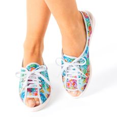 Sandales imprimées à lacets